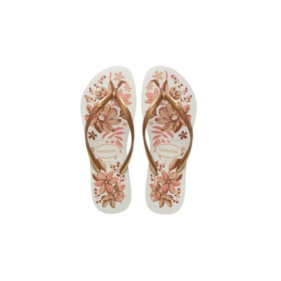 Chinelo Feminino Slim Floral Organic 022482