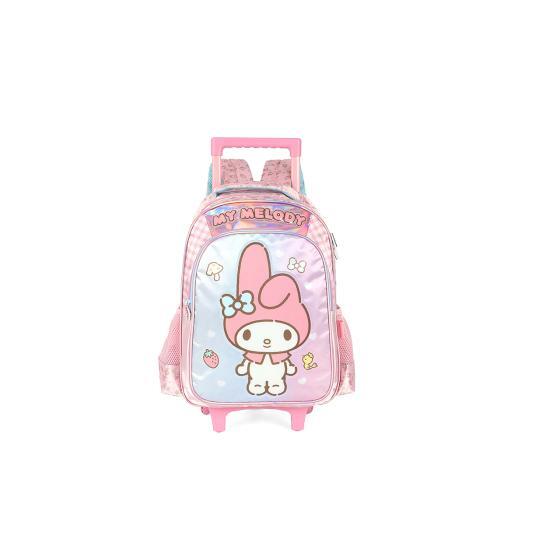 Mochila Rodinhas Infantil Acetinada My Melody Luxcel 021733