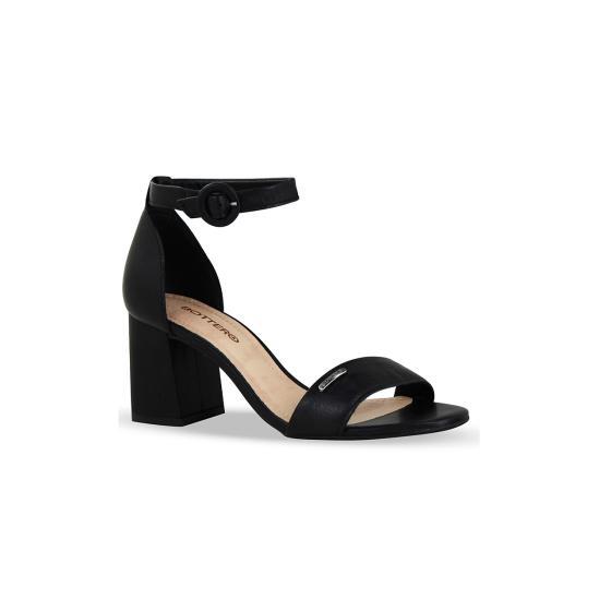 Sandália Salto Bloco Couro Feminina Bottero 020326