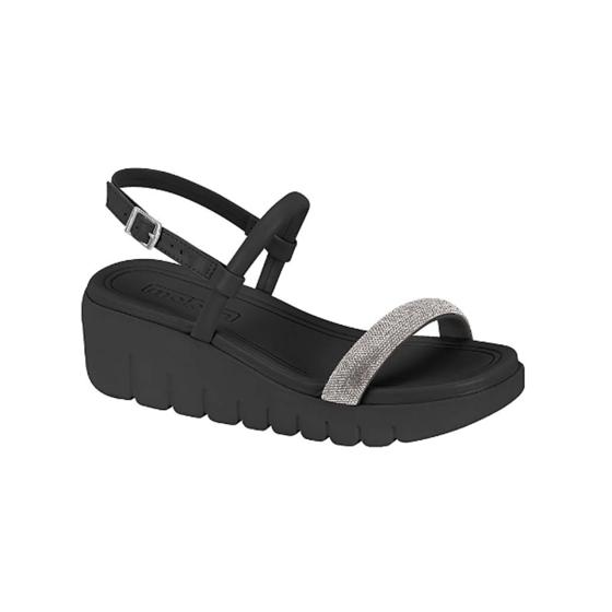 Sandália Feminina Strass Anabela Moleca 021137