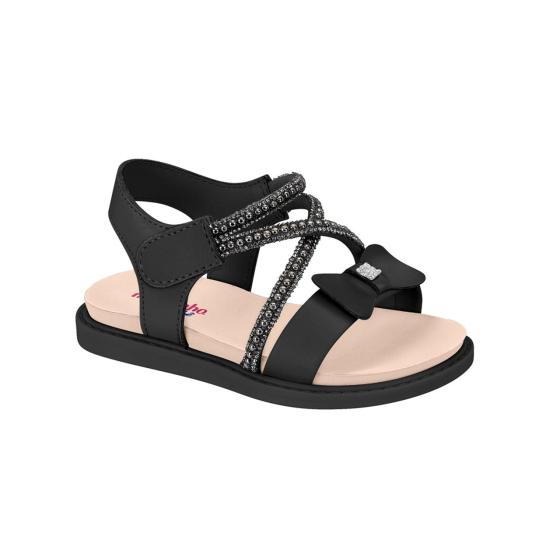 Sandália Infantil Tiras Strass Molekinha 019658
