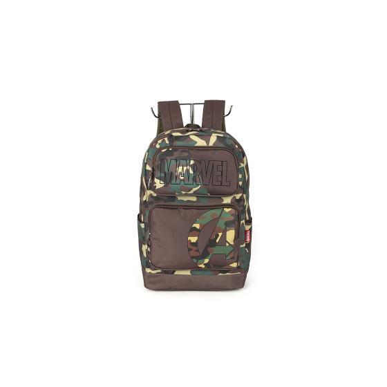 Mochila Juvenil Camuflada Marvel Laptop Luxcel 020863