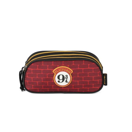 Estojo Escolar Triplo Harry Potter Luxcel 021964
