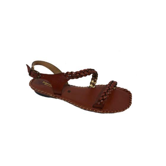 Sandália Feminina Trançada Couro New Life 020215